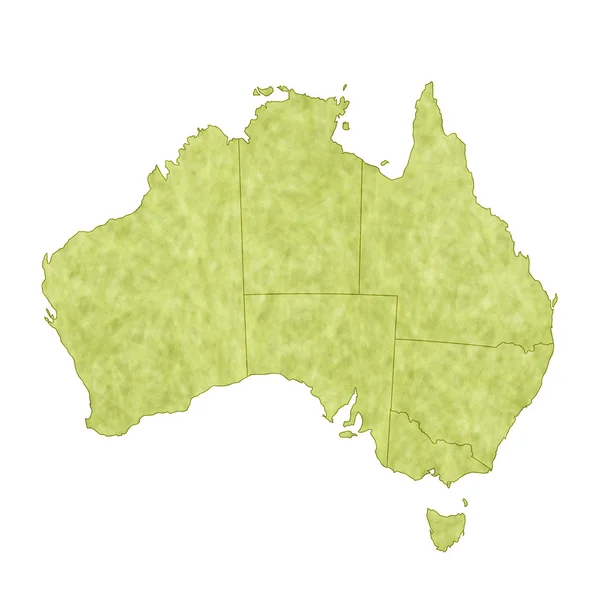 Australia mapa países — Vector de stock